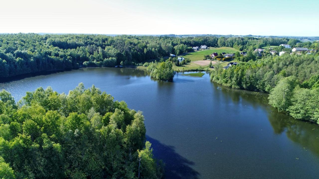 Osada Skoczkowo Komfortowe Domki Z Jacuzzi Nad Jeziorem- Sauna- Balia- Prywatny Staw Wedkarski Podiazy Exterior photo